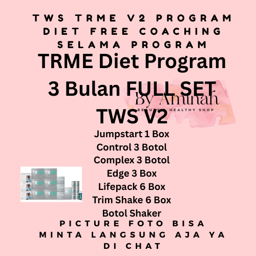 TRME Program Diet Turun Berat Badan 3 Bulan FULL SET 90 Hari TWS V2