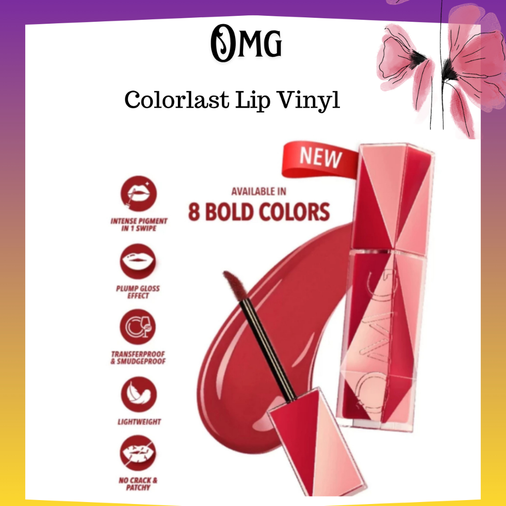 OMG Oh My Glam Colorlast Lip Vinyl 2.5g/Lip Gloss
