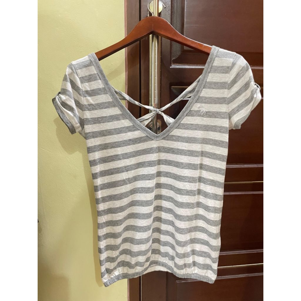 Abercrombie&Fitch 2000's semi backless m y2k vintage strips top