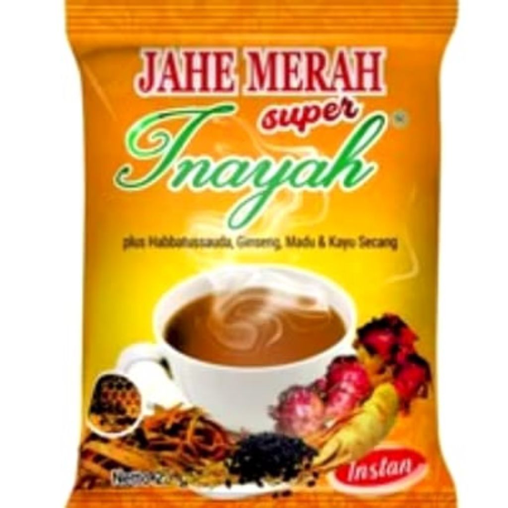 1 Sachet Jahe Merah Super Original Inayah 1 sachet Sudah BPOM