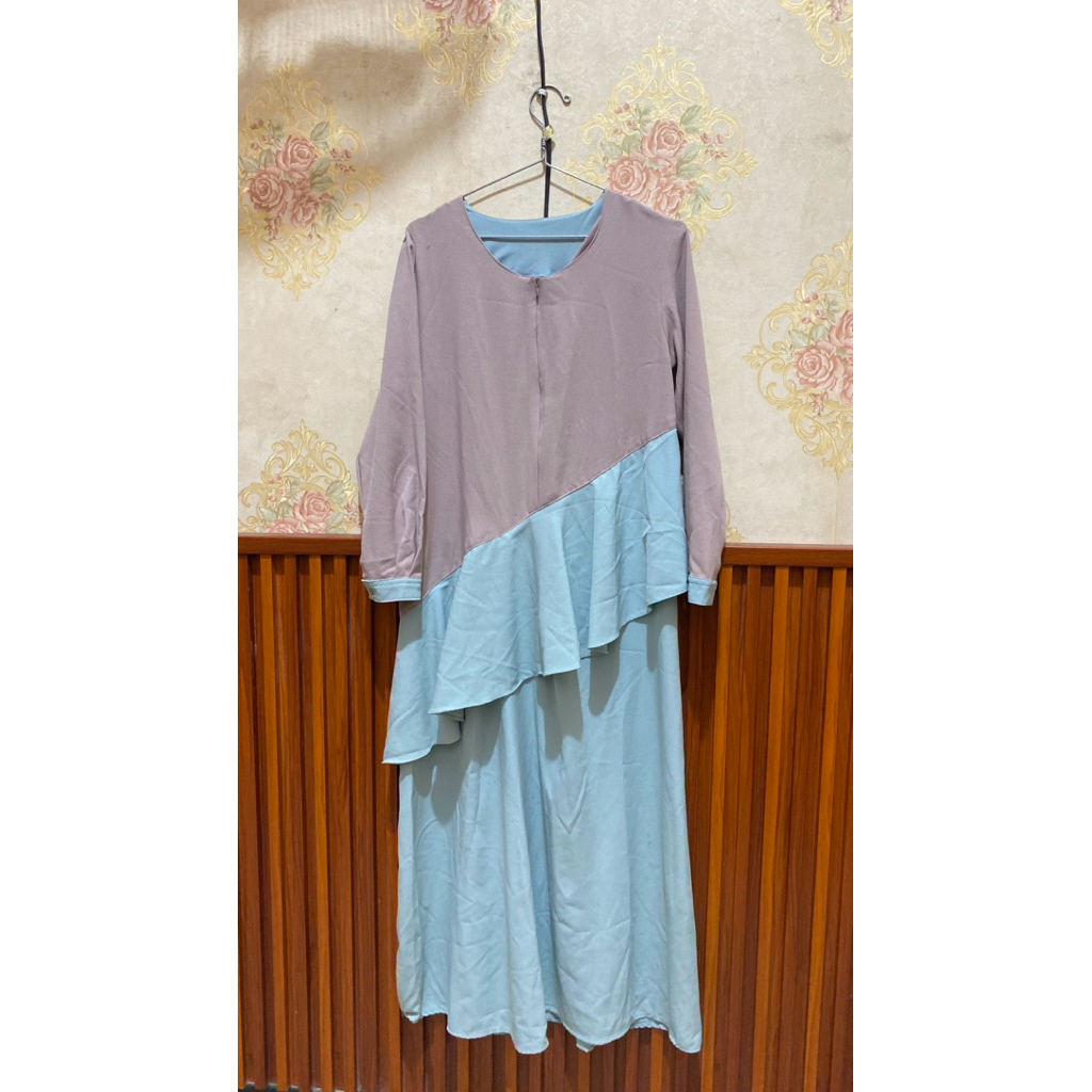 PRELOV GAMIS KOMBINASI 2 WARNA