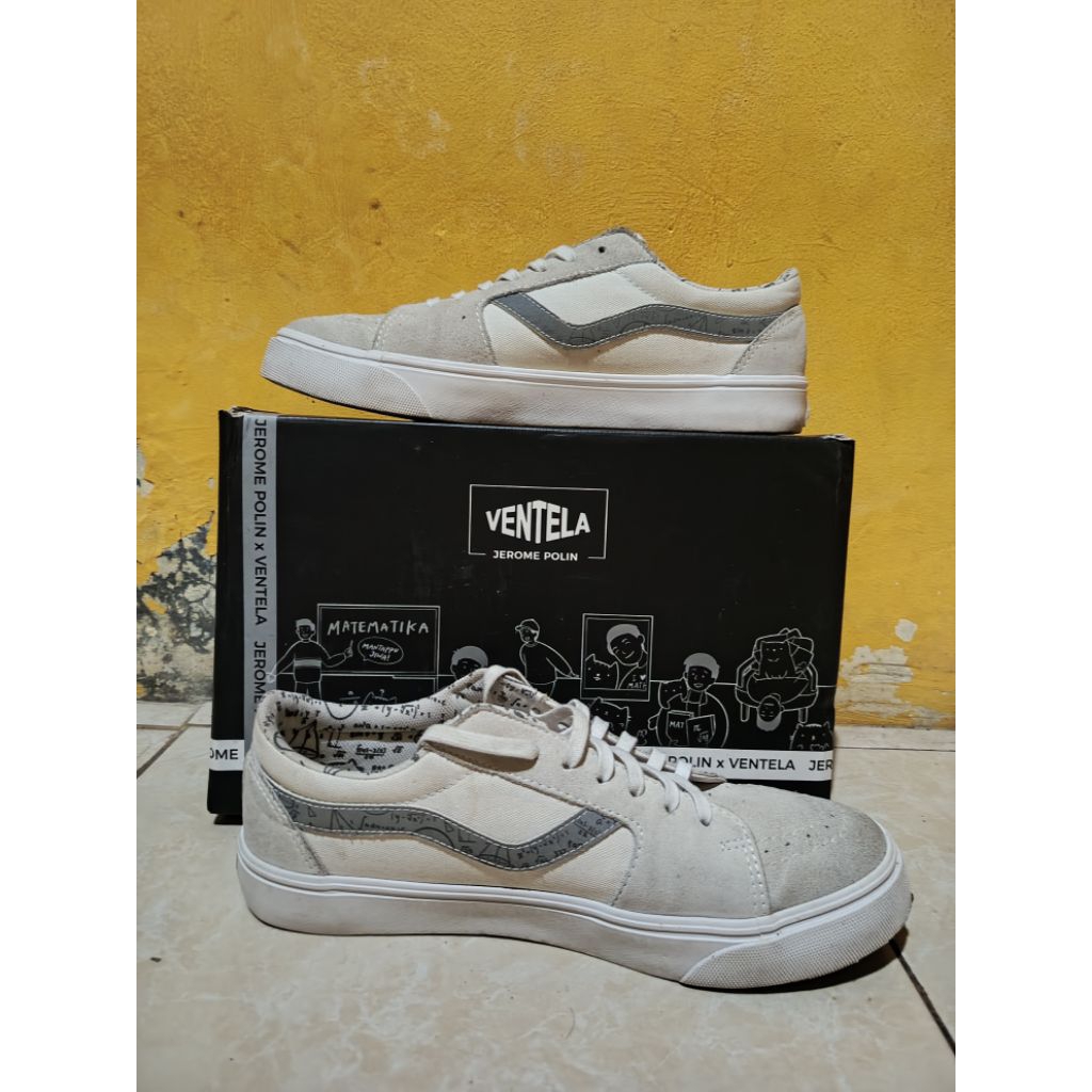 Preloved sepatu Ventela X Jerome Polin Putih Original