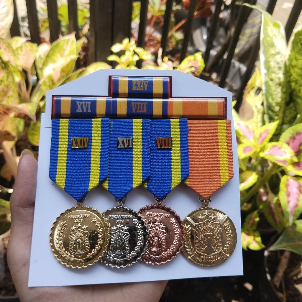 PITA JASA/SATYA LENCANA PDH & PDU POLRI KESETIAAN VIII, XVI, XXIV (TAHUN), KSATRIA BHAYANGKARA