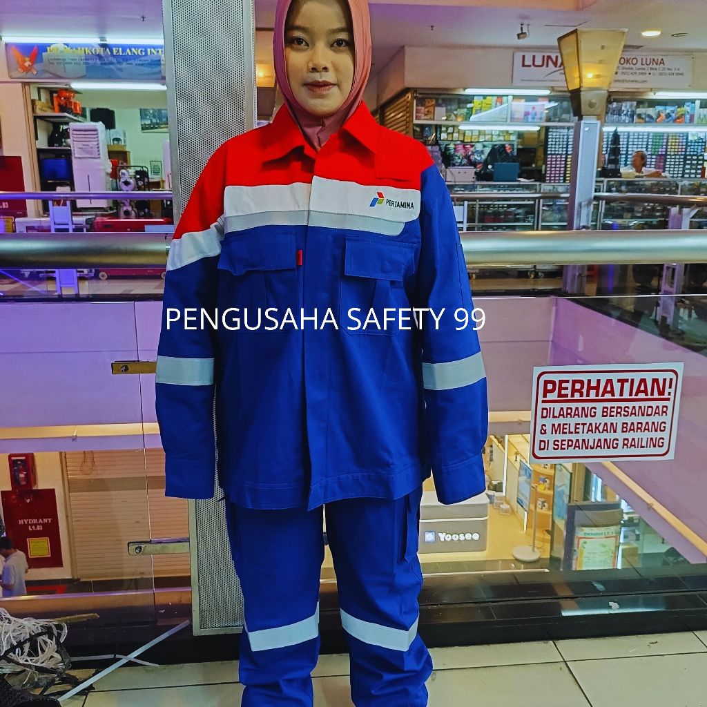 Setelan Baju Celana Nomex Dupont Pertamina / Coverall Safety Original