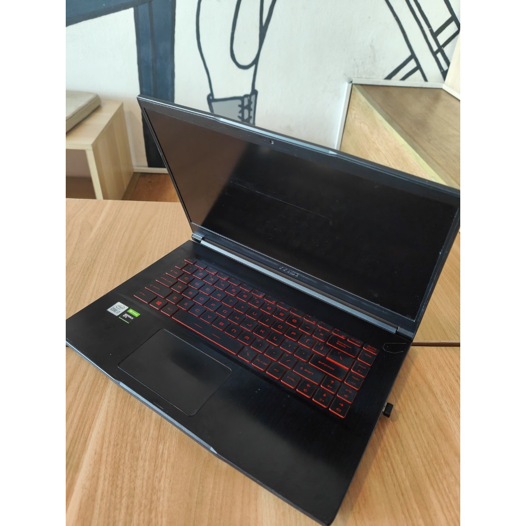 Laptop second murah MSI GF63 Thin 10SC - Intel Core i7 10th Gen | RAM 16GB | Fullset