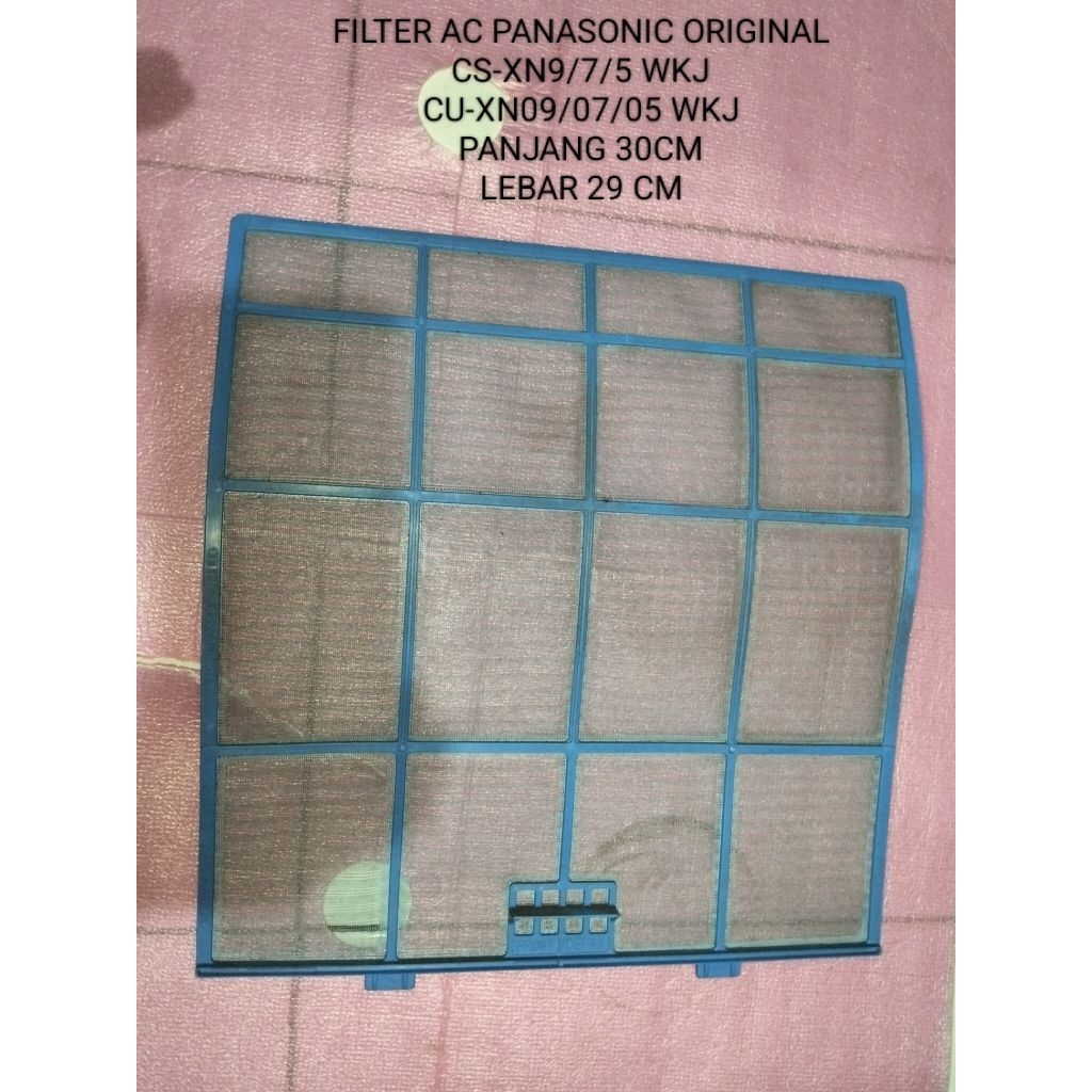 FILTER PANJANG 30X29 AC PANASONIC ORIGINALCS-XN9/7/5 WKJCU-XN09/07/05 WKJ  HARGA PER 1PCS