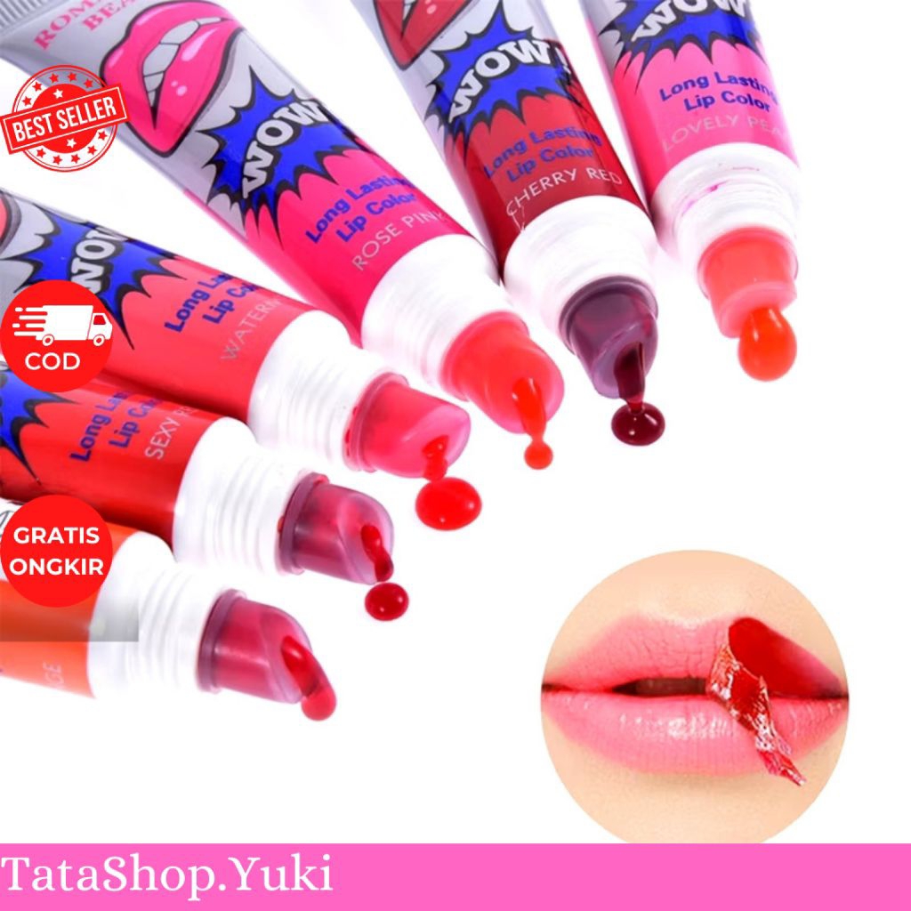 ROMANTIC BEAR Tatto Lip Long Lasting Lip Color / Peel Off Lipstick / Tatto Lip-COD COD ROMANTIC BEAR
