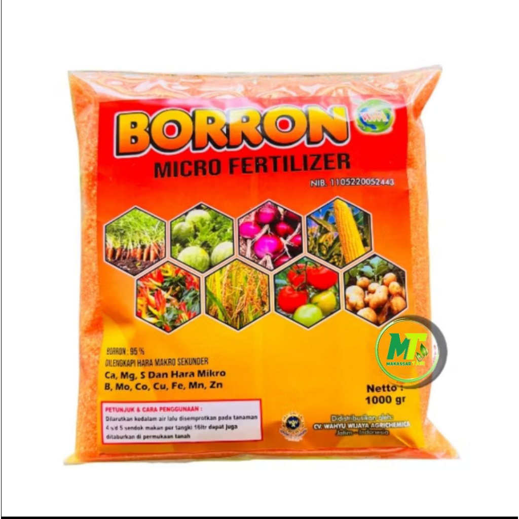 Pupuk Buah Boron Kuning 95%  1kg Mikro Fertilizer