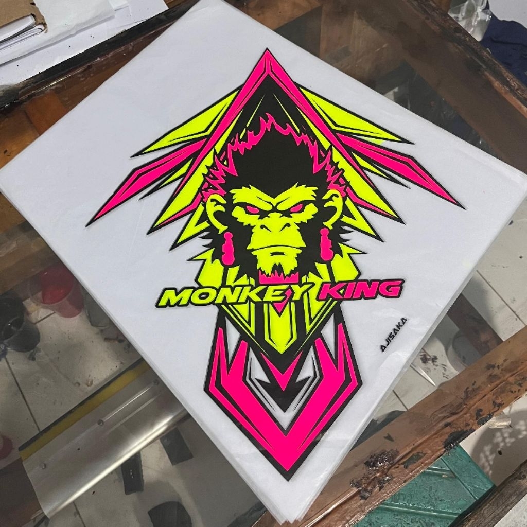 KERTAS SABLON LAYANGAN 3 WARNA / KERTAS LAYANGAN / SAMPUL LAYANGAN / PINK STABILO - KUNING STABILO