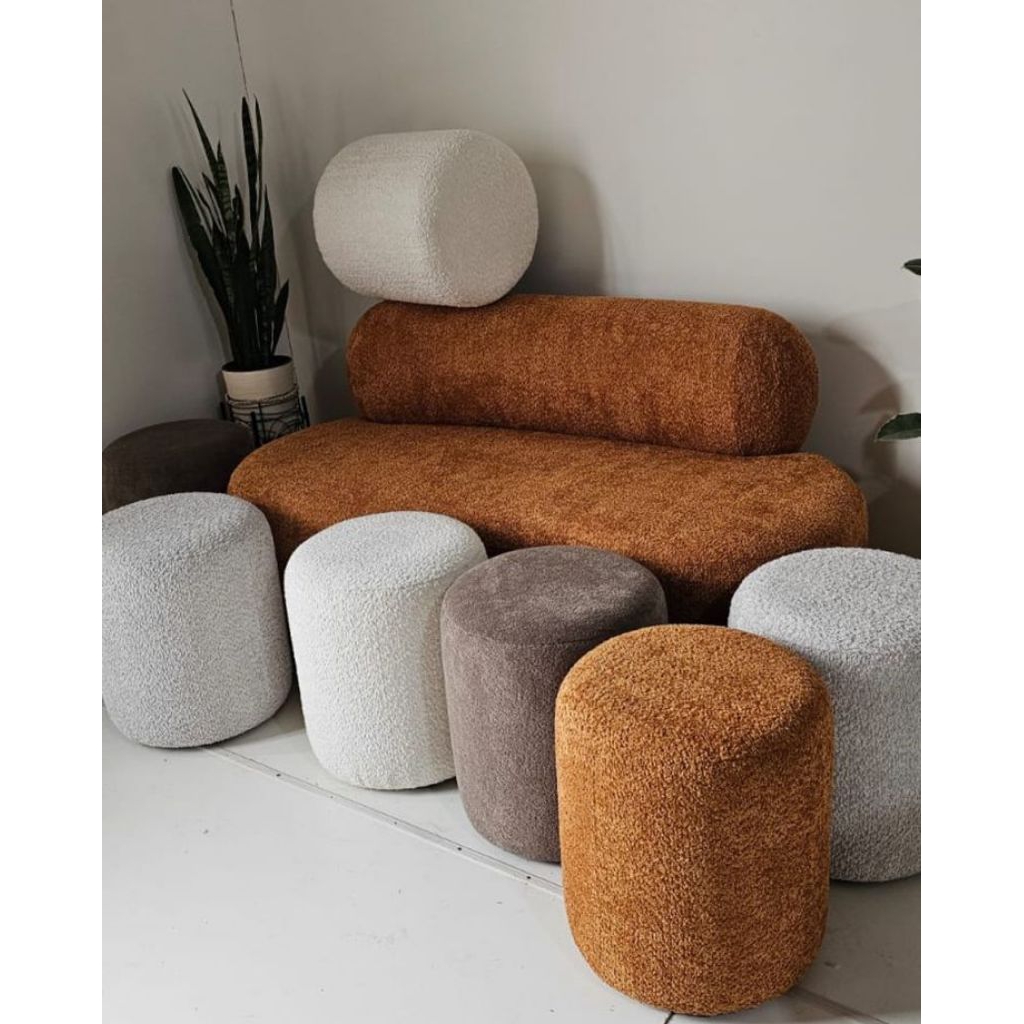 puff sofa bulat/sofa kursi puuf stool bulat/kursi stool bulat