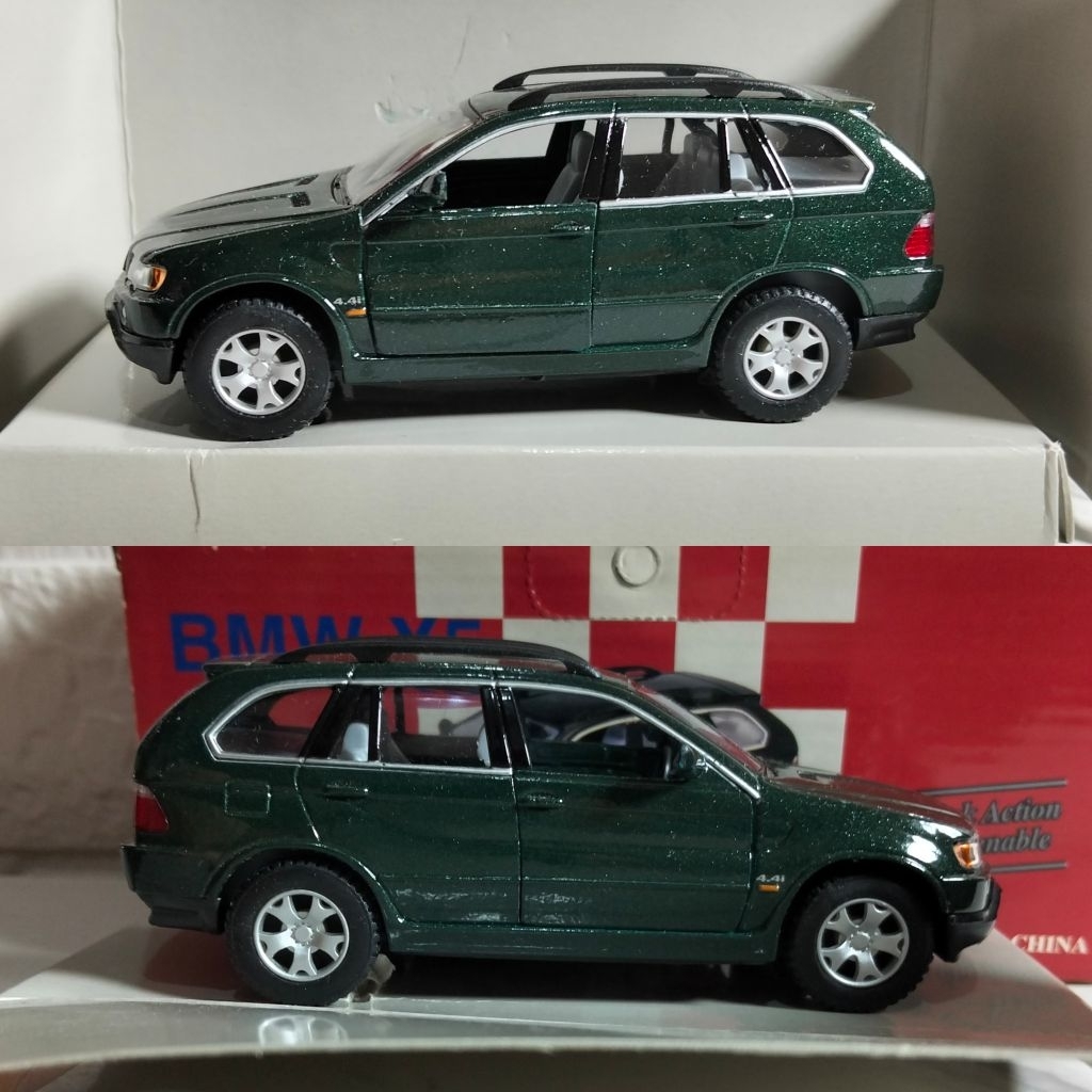 Diecast Kinsmart BMW X5 E51 Dark Green Skala 1:36