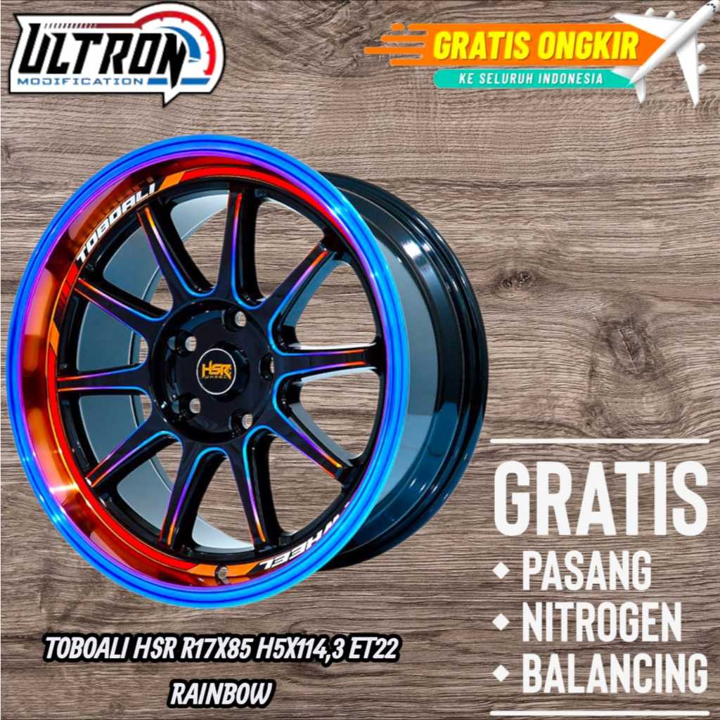 VELG RACING RING 17 TOBOALI PELEK RING 17 BUAT MOBIL INNOVA X-TRAIL CIVIC XPANDER BRV