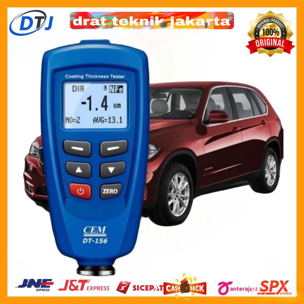 CEM DT156 Digital Paint coating thickness gauge tester DT-156