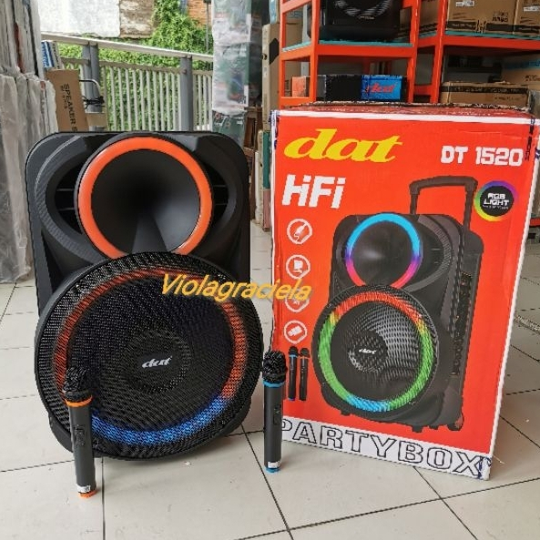 SPEAKER PORTABLE WIRELLES DAT DT-1520 PARTY BOX 15INCH ORIGINAL