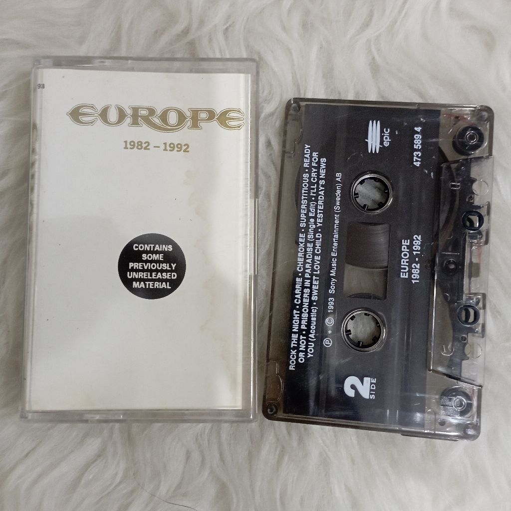 Kaset Pita Europe - 1982 1992