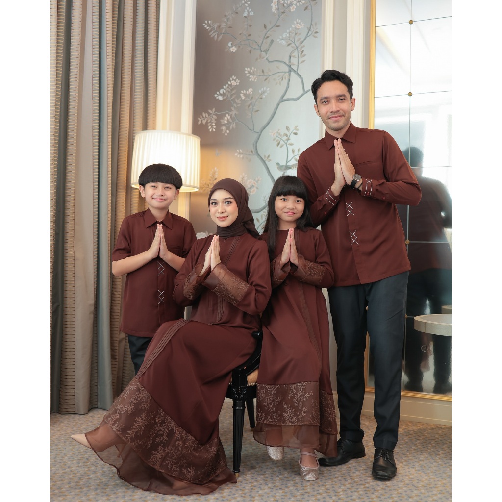 SARIMBIT COUPLE KELUARGA 2026 PREMIUM BAJU PASANGAN FAMILY SET LEBARAN IDUL FITRI MEWAH ELEGAN
