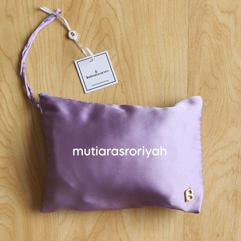 READY STOCK Buttonscarves Mukena Set Polos Lilac Purple Ungu Lavender Sale Prayer Robe Set Plain War