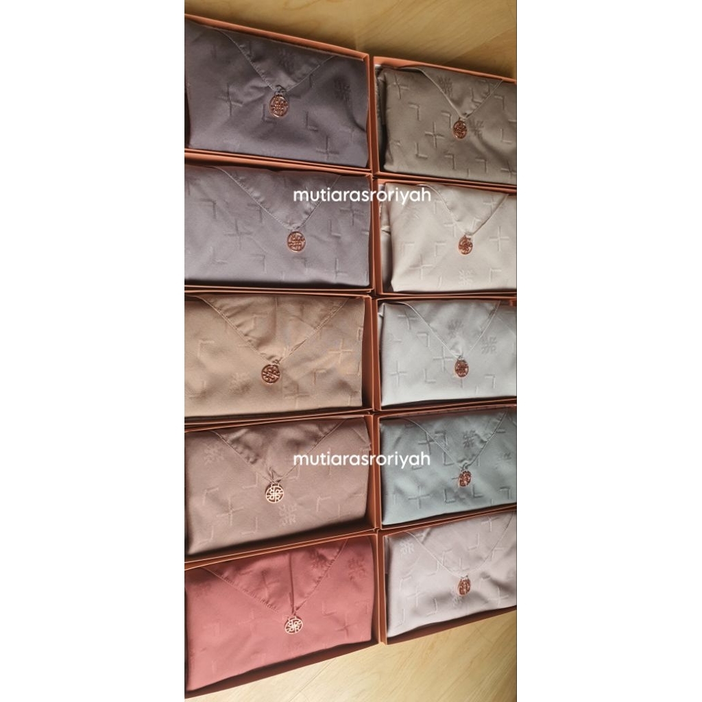 READY STOCK Ria Miranda Lamia Scarf Jacquard Voal Emboss Monogram Special 15 Tahun Anniversary  Riam