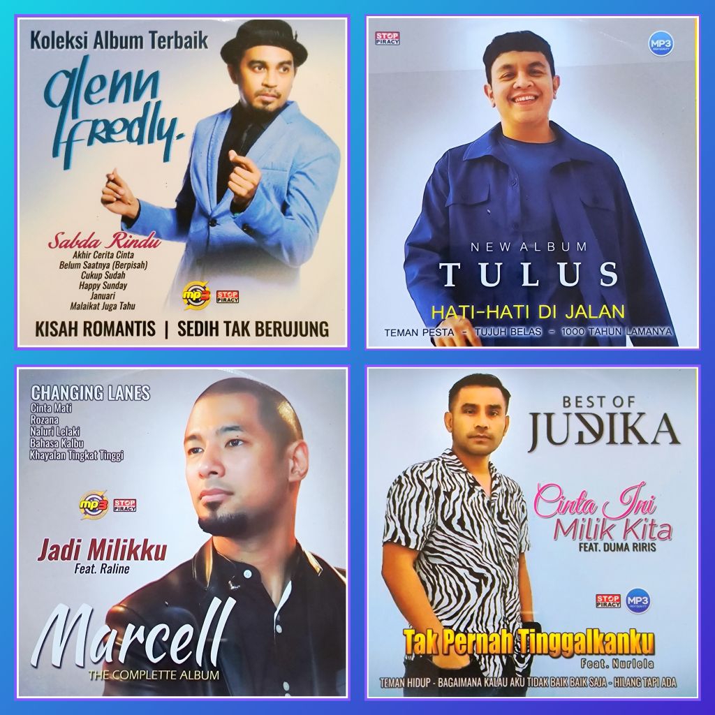 Kaset MP3 Lagu Pop Glenn Fredly - Tulus - Marcell - Judika Album Pilihan