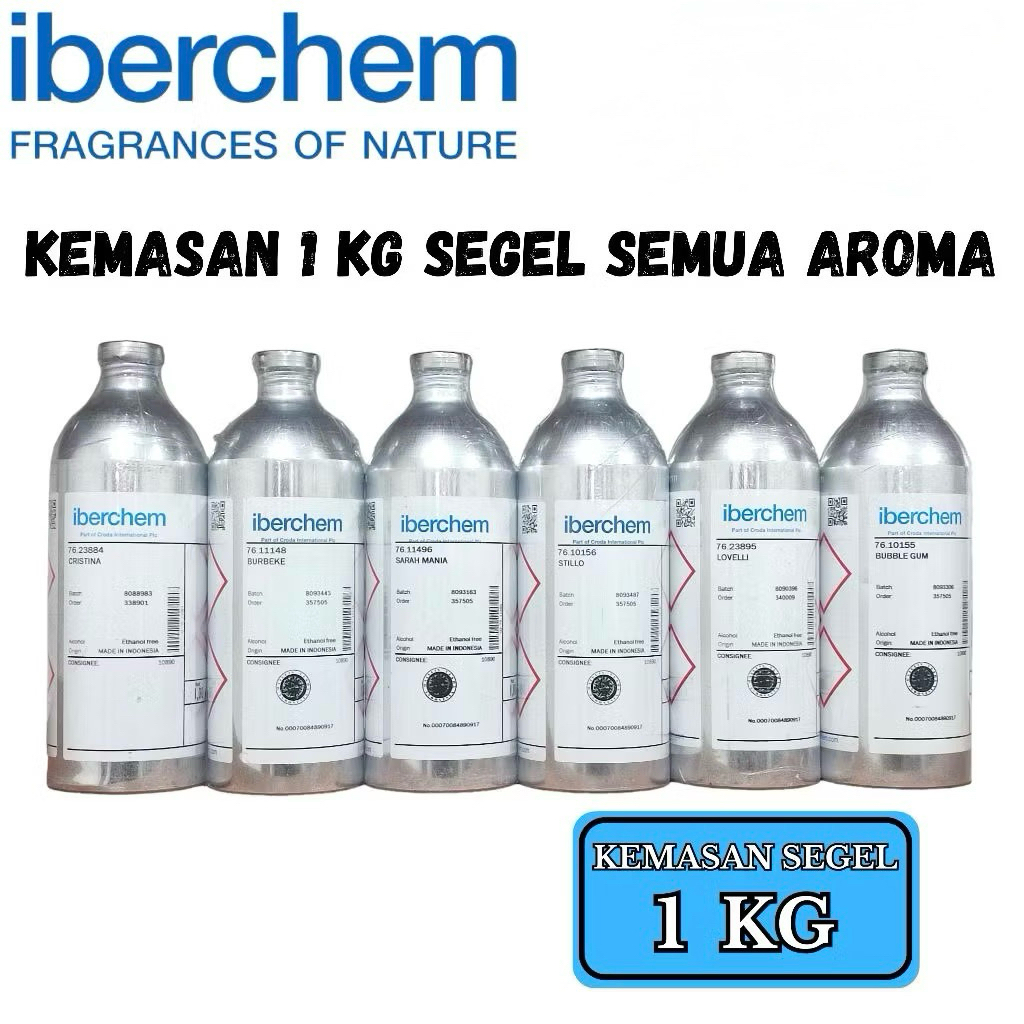 (1KG) IBERCHEM KEMASAN 1 KG SEGEL SEMUA AROMA.BIBIT PARFUM IBERCHEM SEGEL ORIGINAL