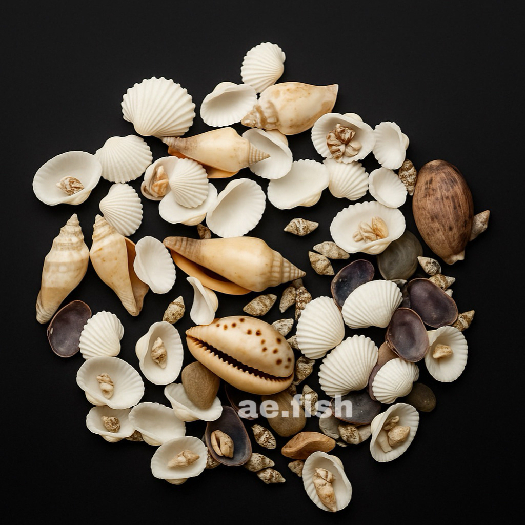 Hiasan kerang Kolam aquascape kerang mix hiasan akuarium