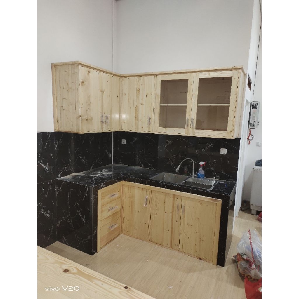 kichen shet kayu jati belanda.lemari dapur.rak dapur