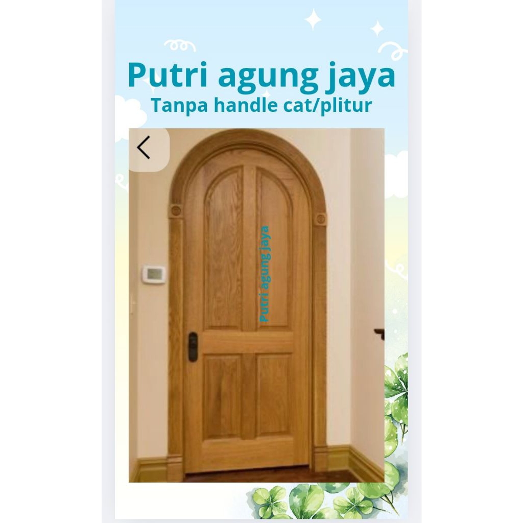kusen +pintu lengkung kayu Meranti &kamper bisa custom