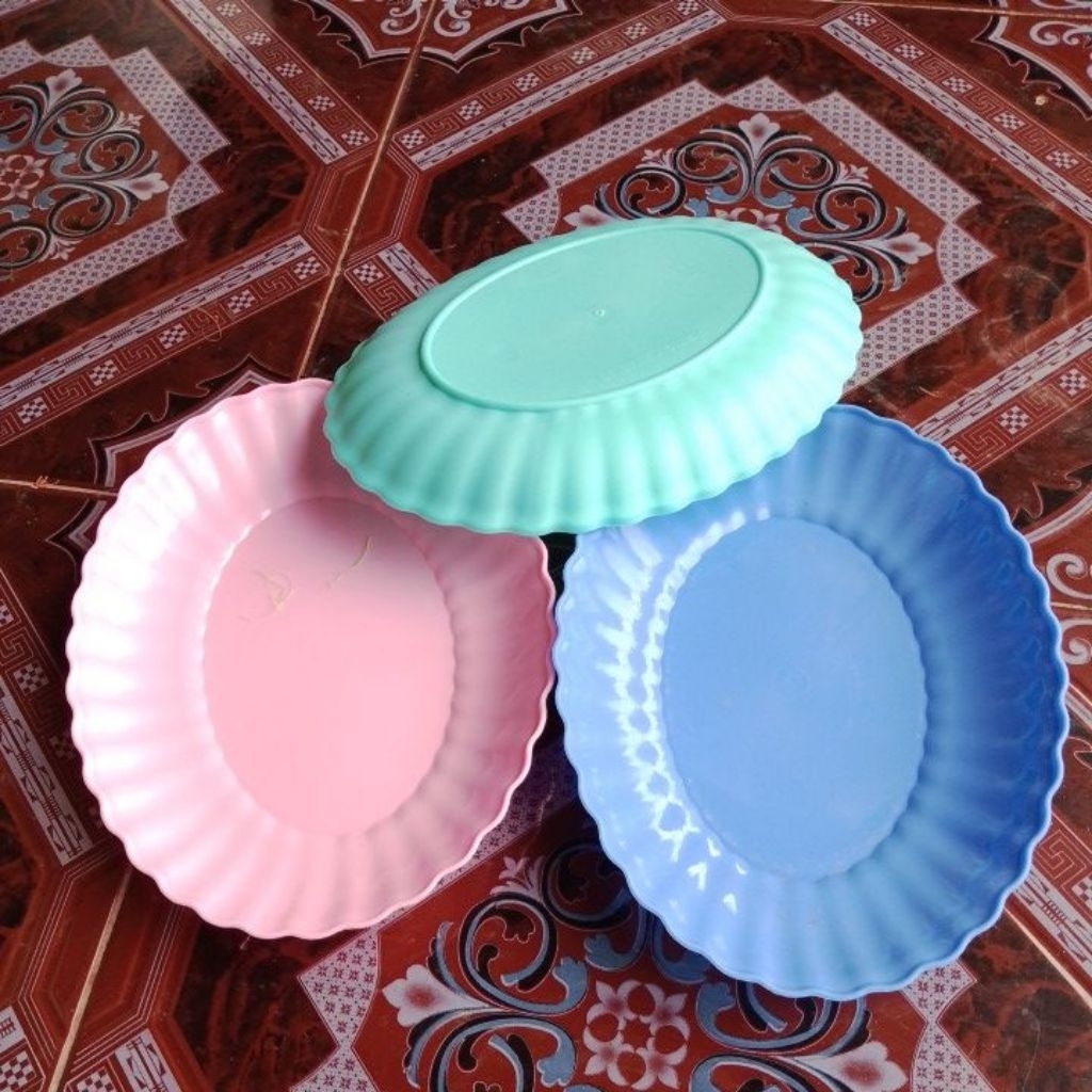 ( 12 pcs ) piring cakar / piring kerang / piring hidangan / piring sayur / piring buah