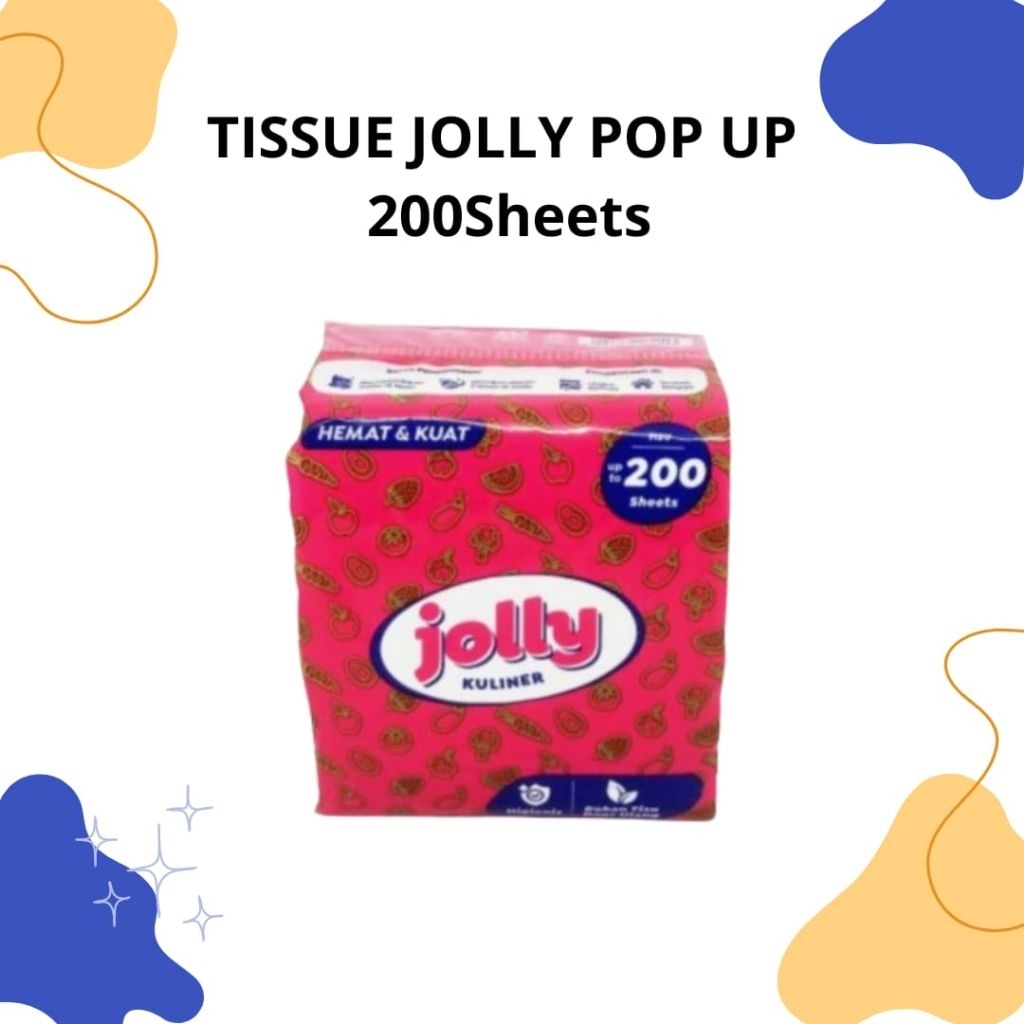 TISSUE JOLLY POP UP 200SHEET / JOLLY POP UP / JOLLY / POP UP / TISU