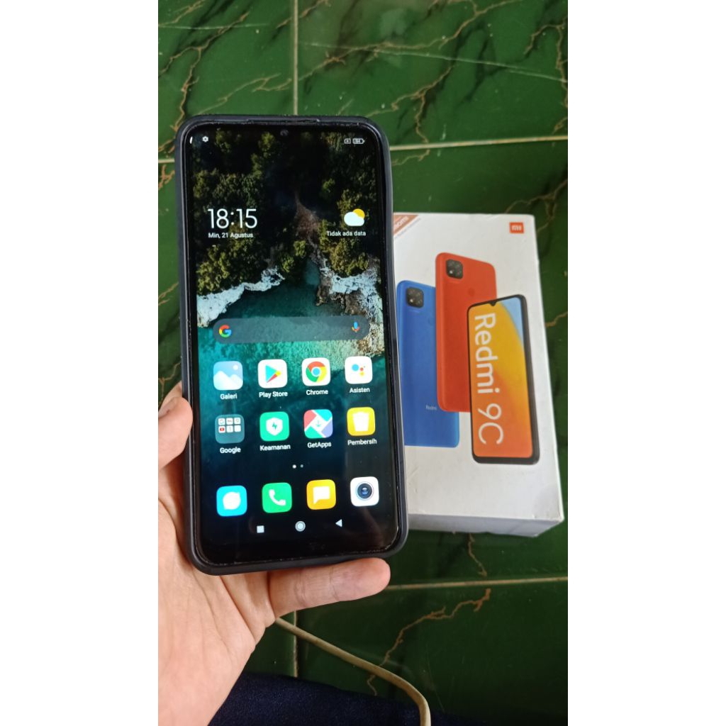 redmi 9c second ram 4 64 fulset ori normal nominus