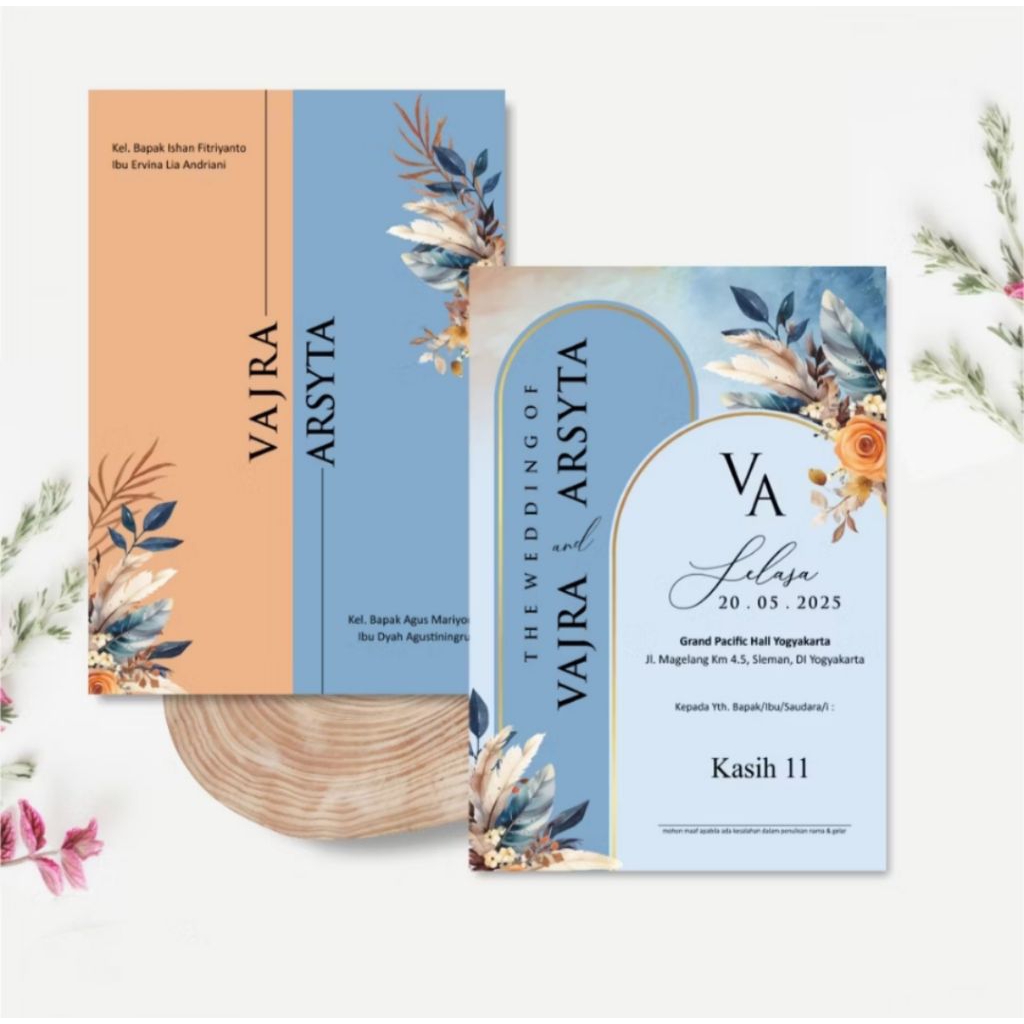 Undangan pernikaha-undangan simple-undangan elegant-undangan aesthetic-undangan murah