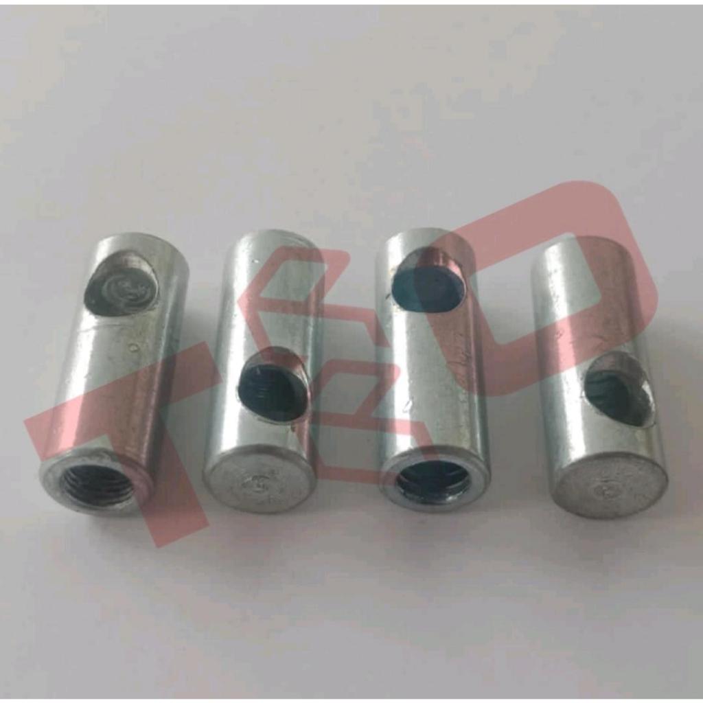 Mur Sock M6X25 isi 50 pcs - Mur Guling M6x25 - Mur Sock 6mm - Mur Guling 6mm