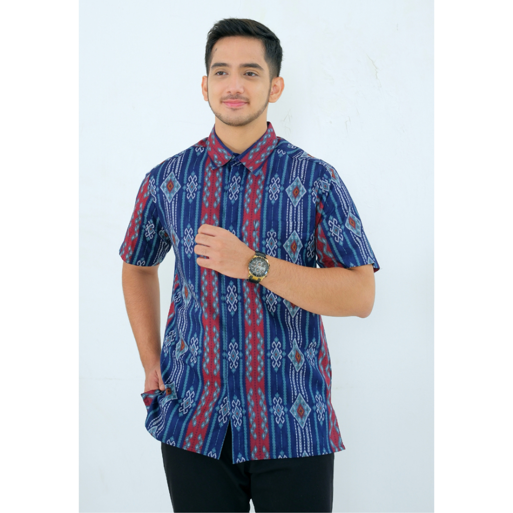 Arjuna Weda Hem Batik Pria Motif Arjuna Weda