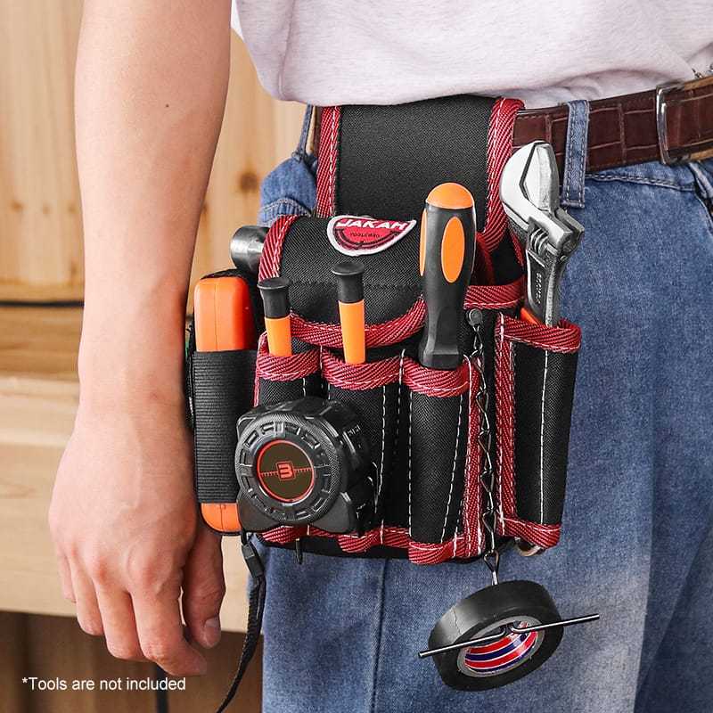 Tas Perkakas Alat Pertukangan/ Tas Sabuk Alat Tukang Oxford Kuat Anti Sobek – Tool Bag Multifungsi