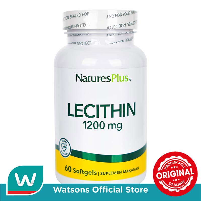 Natures Plus Lecithin 1200mg Softgels 60'S