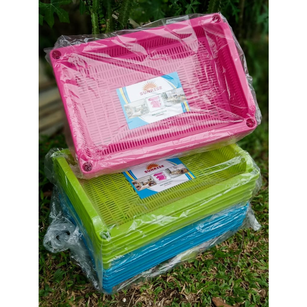 Rak Plastik Sunrise Susun 3 Serbaguna / / Rak Dapur / Rak Piring / Rak Warung