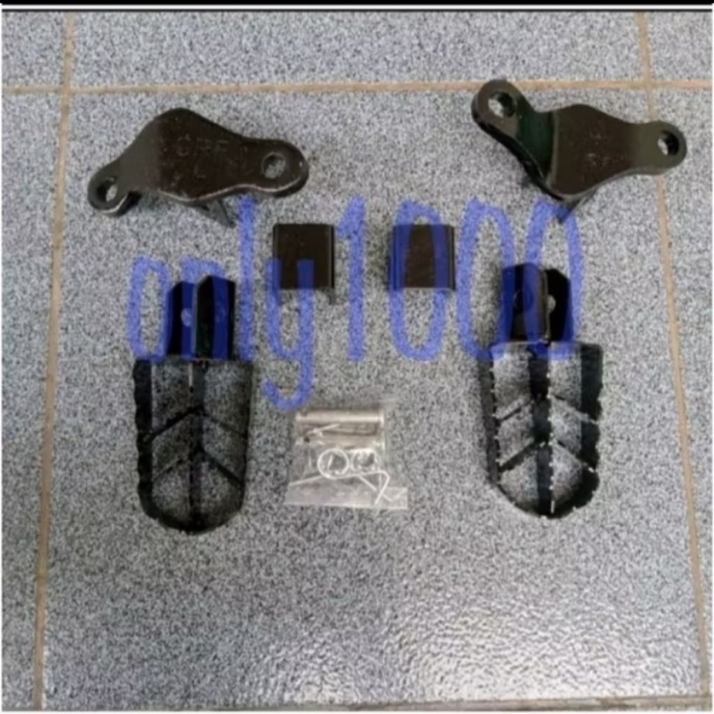 FOOTSTEP CRF 150 L+BRACKET BESI INJAKAN KAKI TRAIL SUPERMOTO MOTOCROSS