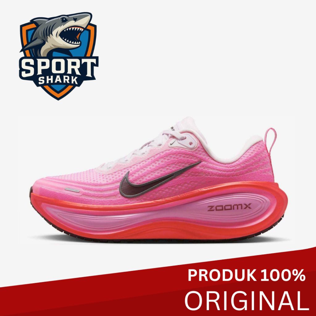 Nike Sepatu Wanita Vomero Plus Road Running - Hyper Pink 100% ORI Berkualitas Tinggi Asli Shoes Bran