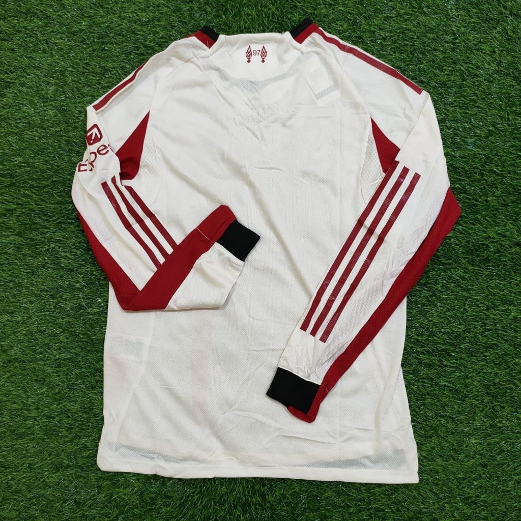 JERSEY BOLA LIVERPOOL AWAY PLAYER ISSUE PI LONGSLEEVE LS LENGAN PANJANG 2025 2026