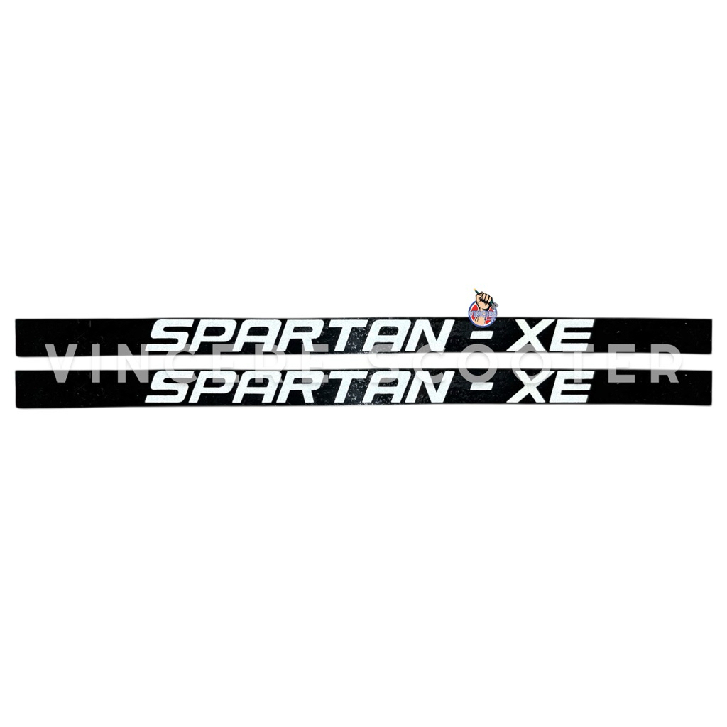 Stiker Sticker Emblem Karet Trim Tepong Samping NOS Vespa Spartan PX 200 XE