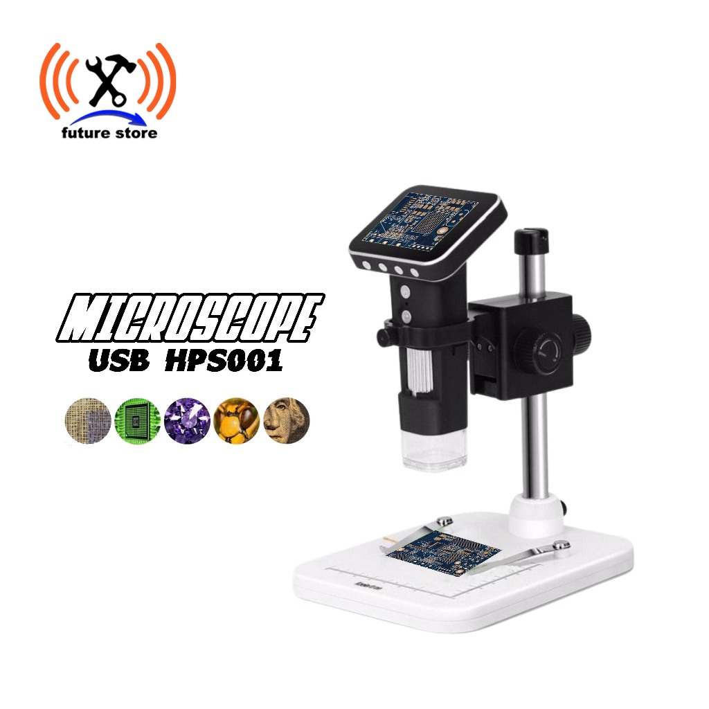 Microscope USB HPS001 Layar LCD - Microscrope Teknisi Elektronik - Microscope Untuk Hobi Dan Detail 