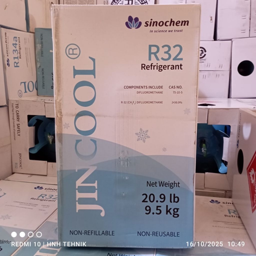 Refrigerant R32 Jincool (9,5kg)