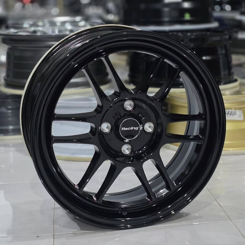 velg racing enkei rpf1 ring 17 pcd 4x100 lebar 7,5 velg racing r17 untuk velg suzuki fronx mobil bri