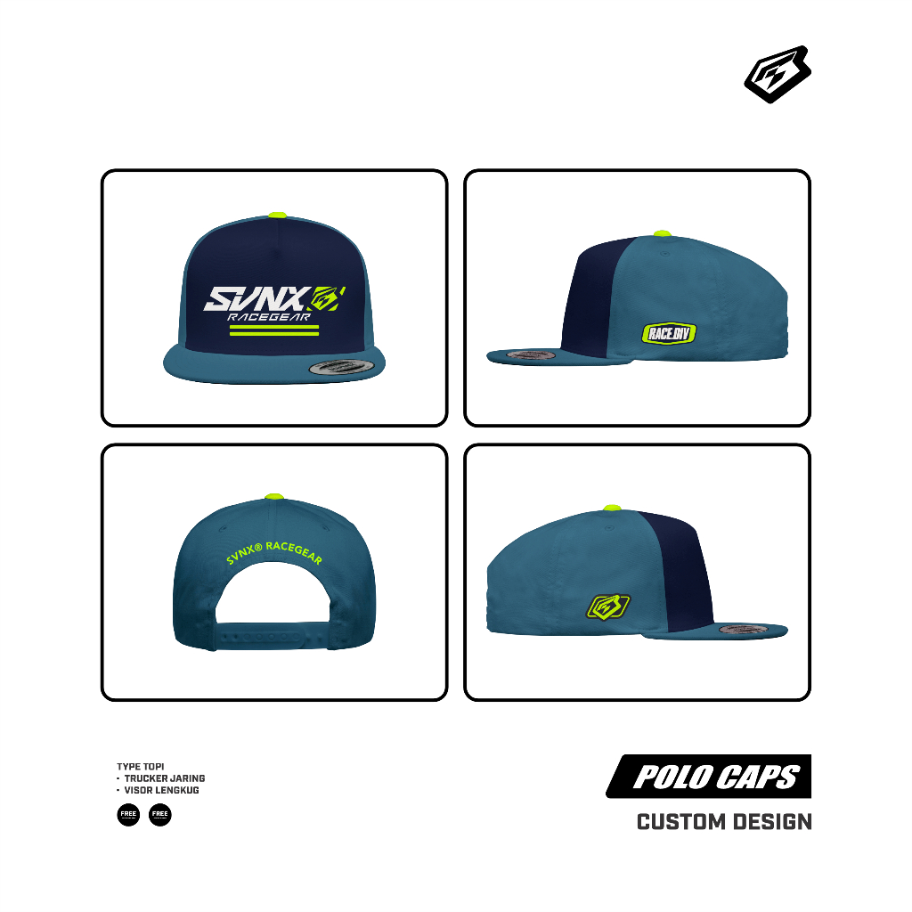 TOPI CUSTOM / TOPI SVNX / TOPI TRUCKER SNAPBACK CUSTOM / TRUCKER CAP CUSTOM
