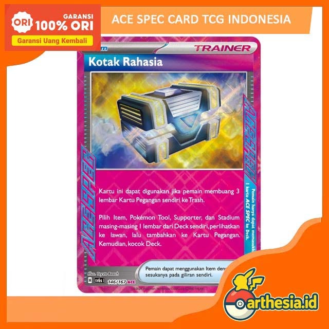 KOTAK RAHASIA  146/167 ACE SPEC POKEMON TCG INDONESIA