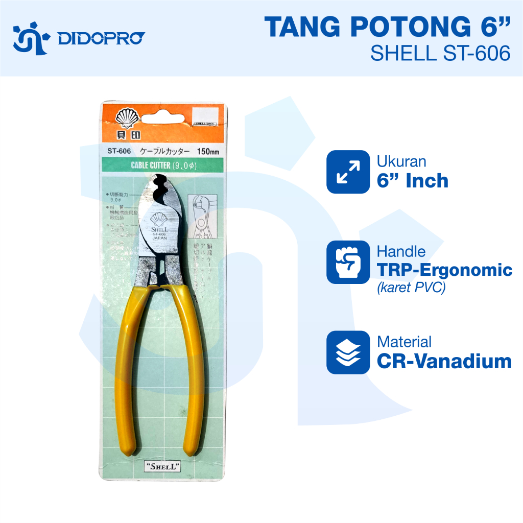 Tang Potong kabel 6" Merk SHELL ST-606 / PLIERS