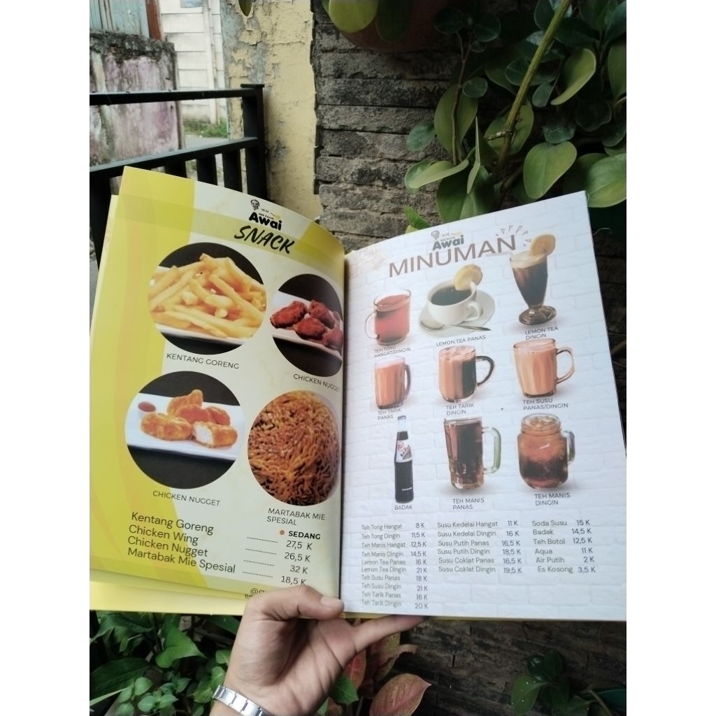CETAK ISI BUKU MENU COSTUM