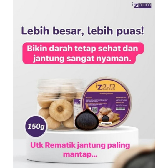 DISTRIBUTOR RESMI IZAURA BLACK GARLIC ORIGINAL/ BAWANG HITAM UNTUK KESEHATAN
