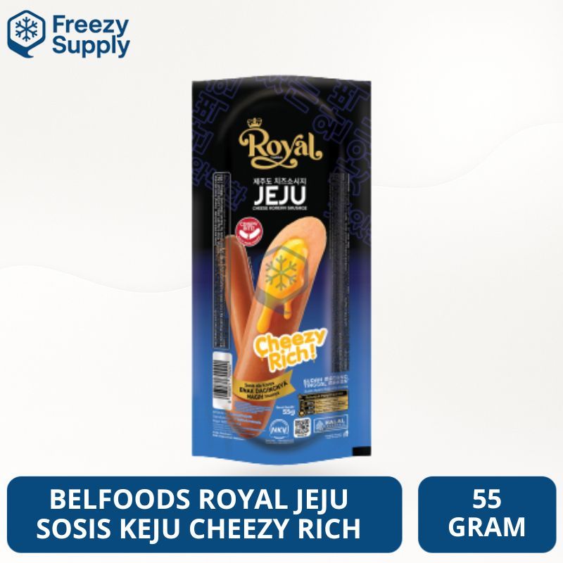 Belfoods Royal Jeju Sosis Keju 55 gr Cheezy Rich