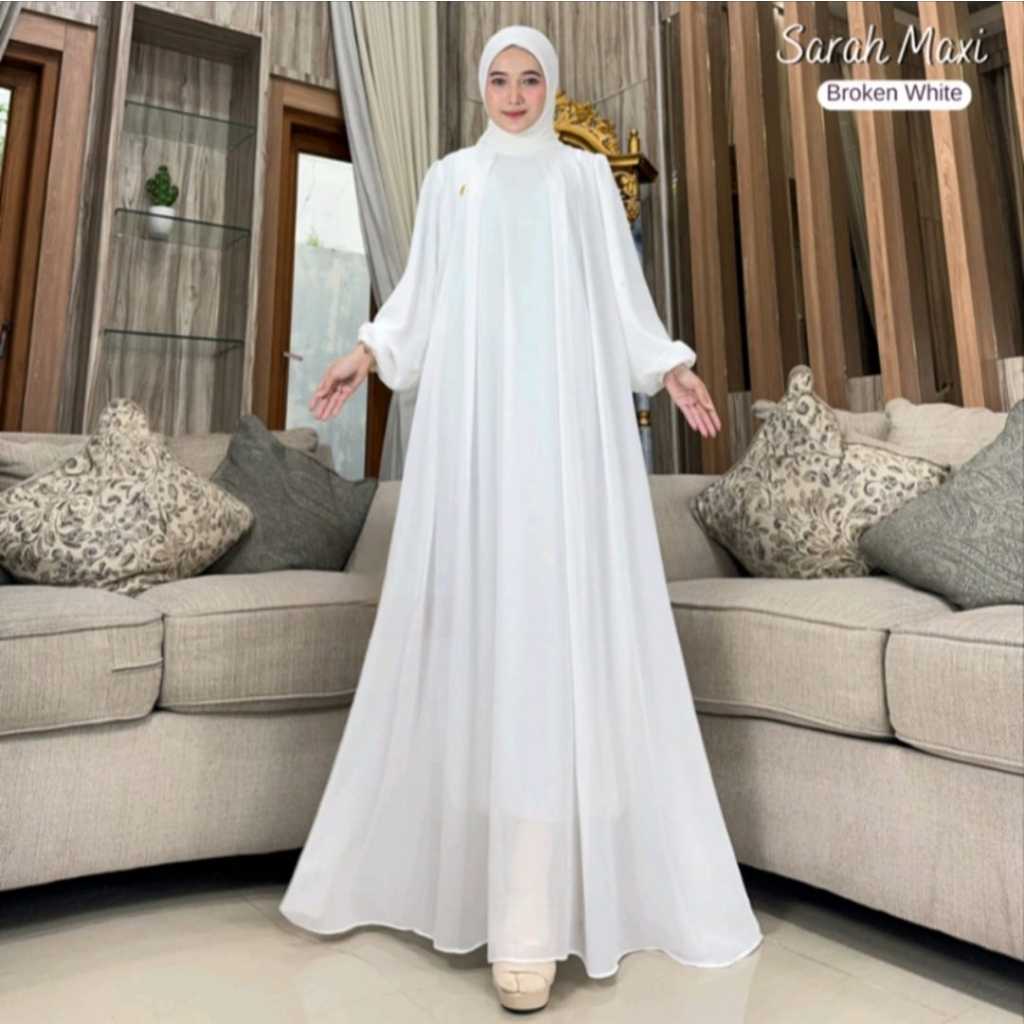 Gamis Sarah Maxi Ceruti Elegan Mewah